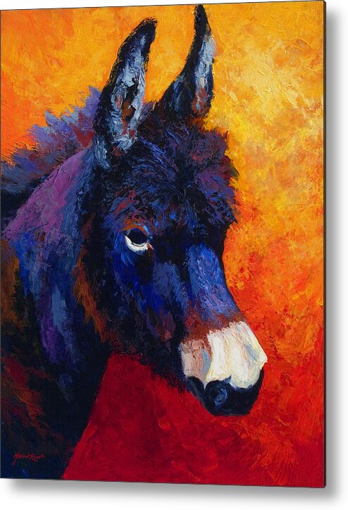 Burro Metal Print featuring the painting Little Jack - Burro by Marion Rose