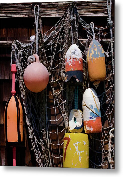 Buoy Metal Print featuring the photograph Lobster Buoys II - Rockport by David Gordon