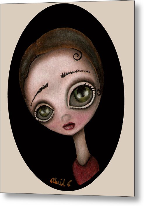 Abril Metal Print featuring the painting Maja by Abril Andrade