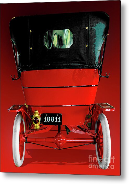 Auto Metal Print featuring the digital art Model-t 10011 by Anthony Ellis