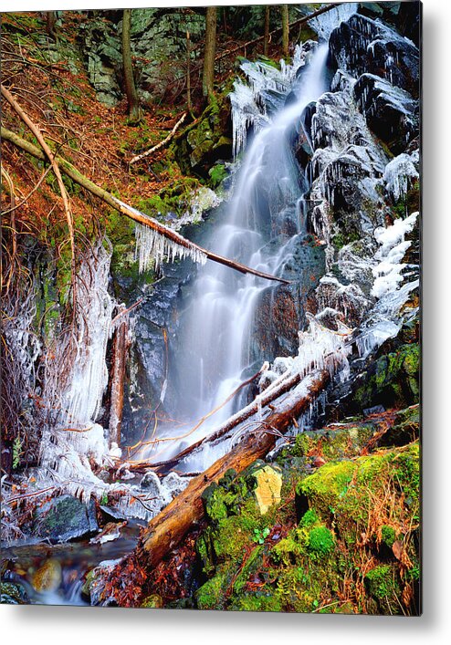 Landscape Metal Print featuring the photograph Mossy Cascade Falls by Frank Houck