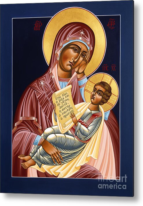 Mother Of God Soothe My Sorrows Metal Print featuring the painting Mother of God Soothe My Sorrows 105 by William Hart McNichols
