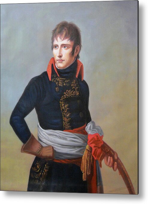 Napoleon Metal Print featuring the painting Napoleon Bonaparte as First Consul by Andrea Appiani
