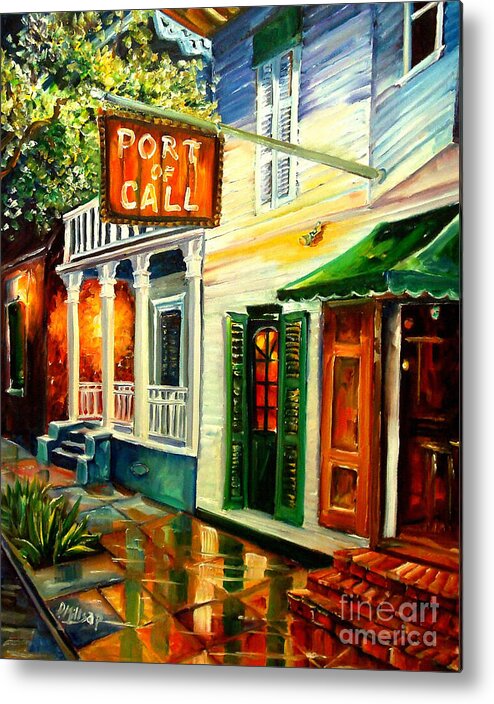 New Orleans Metal Print featuring the painting New Orleans Port of Call by Diane Millsap