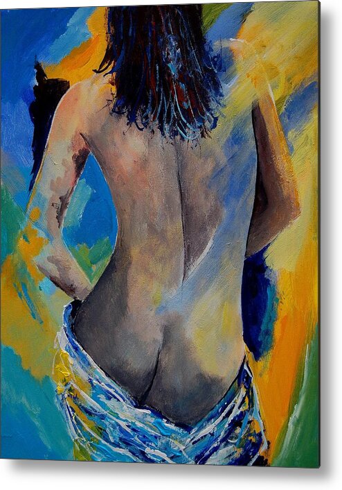 Nude Metal Print featuring the painting Nude 45901111 by Pol Ledent