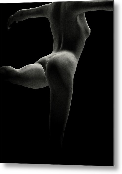 Adult Metal Print featuring the photograph Nude study of Julie No 1 by Jan Keteleer