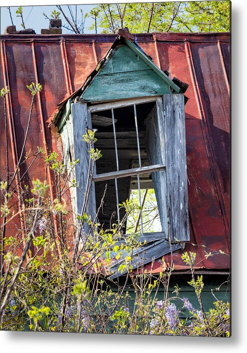 Window Metal Print featuring the photograph Old South Window #1 by Denise Bush
