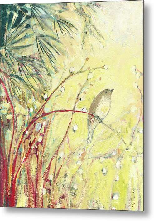 Bird Metal Print featuring the painting Out on a Limb by Jennifer Lommers