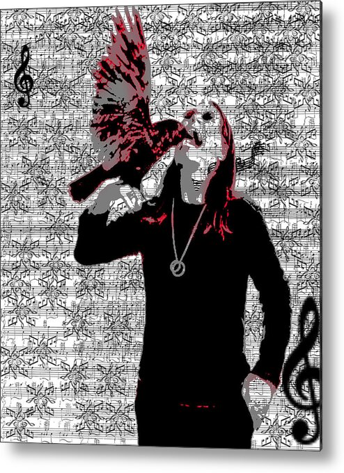 Ozzy Metal Print featuring the digital art Ozzy by Brad Scott