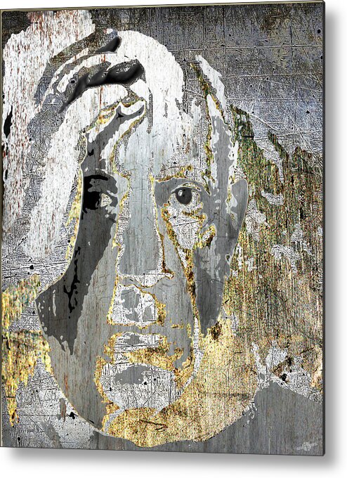 Metal Metal Print featuring the mixed media Pablo Picasso by Tony Rubino