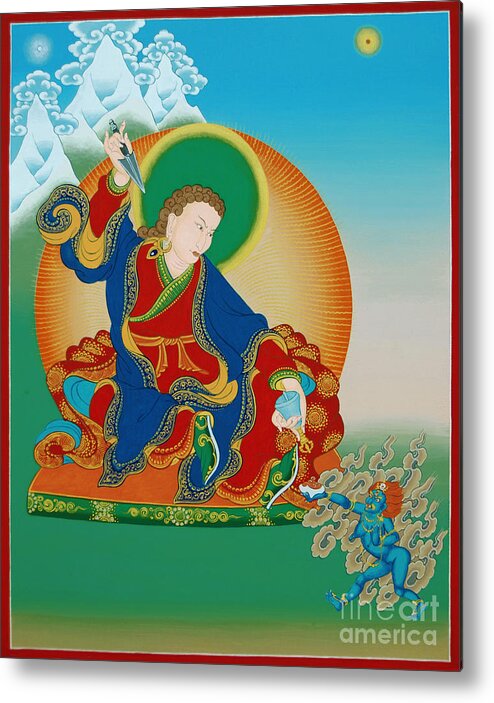 Palgyi Metal Print featuring the painting Palgyi Yeshe by Sergey Noskov
