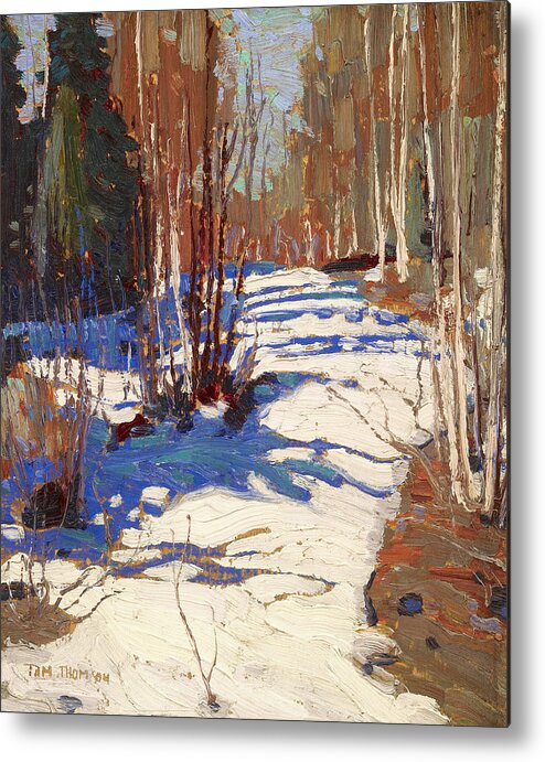 20th Century Art Metal Print featuring the painting Path Behind Mowat Lodge by Tom Thomson
