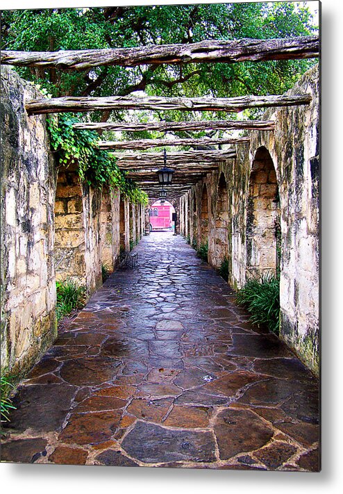 Alamo Metal Print featuring the photograph Path to the Alamo by Anthony Jones