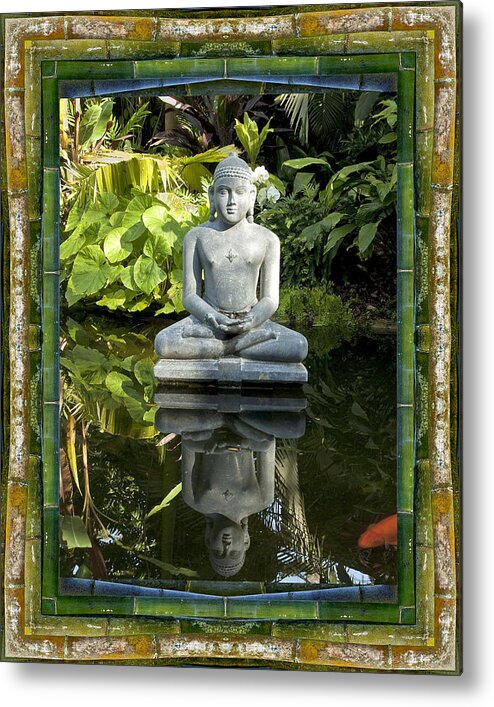 Mandalas Metal Print featuring the photograph Peaceful Reflection by Bell And Todd