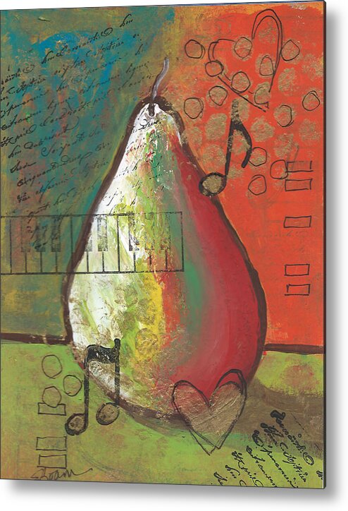Pear Metal Print featuring the painting Pear 7 by Elise Boam