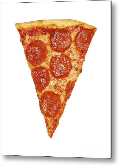 Pizza Metal Print featuring the photograph Pizza Slice by Diane Diederich