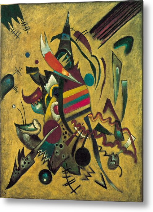 Wassily Kandinsky Metal Print featuring the painting Points by Wassily Kandinsky