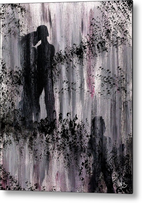 Rain Metal Print featuring the painting Rain Swept by Franklin Kielar