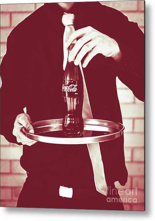 Cola Metal Print featuring the photograph Red retro Coca-Cola by Jorgo Photography