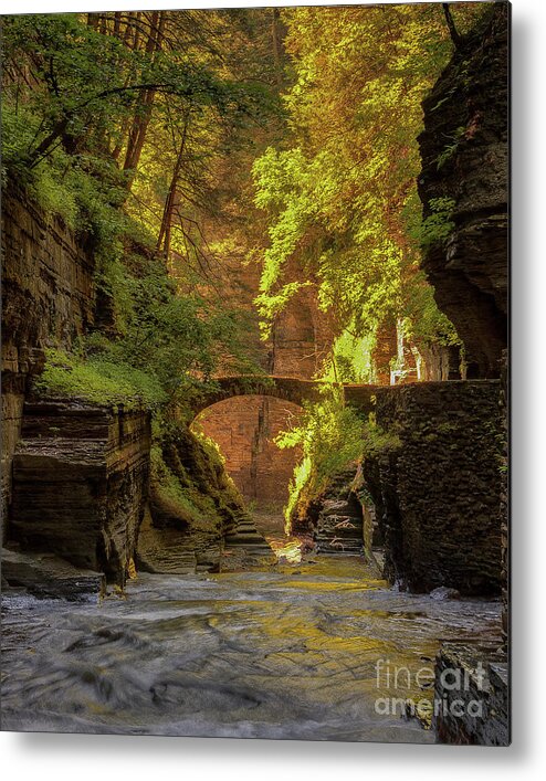 Gorge Metal Print featuring the photograph Rivendell Bridge by Rod Best
