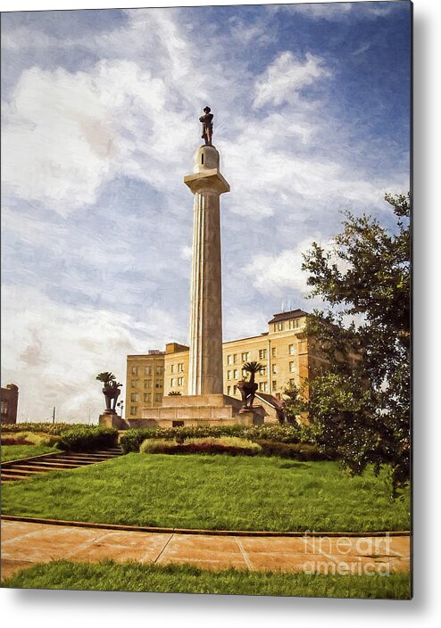 Lee Metal Print featuring the photograph Robert E. Lee--New Orleans- Painted by Kathleen K Parker