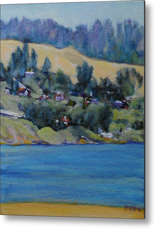 Sonoma. Russian River Metal Print featuring the painting Russian River by Richard Willson