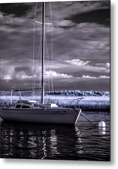Boat Metal Print featuring the photograph Sailboat 03 by Hayden Hammond