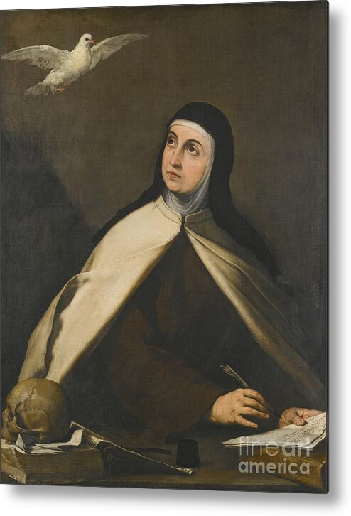 Jusepe De Ribera Metal Print featuring the painting Saint Teresa Of Avila by MotionAge Designs