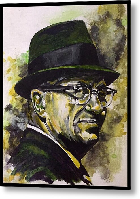 Lombardi Metal Print featuring the painting Saint Vince by Joel Tesch