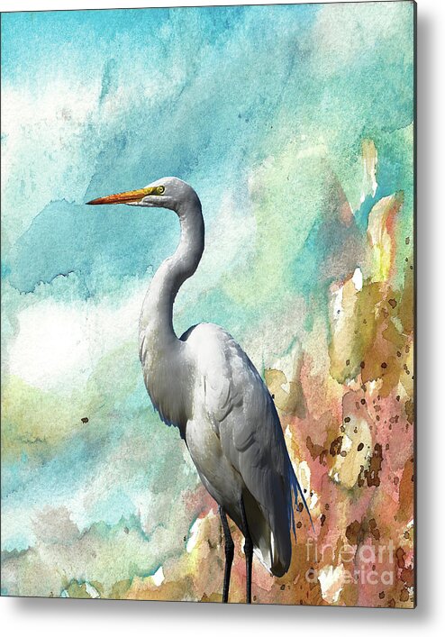 #creativemother Metal Print featuring the painting Sea Looker by Francelle Theriot