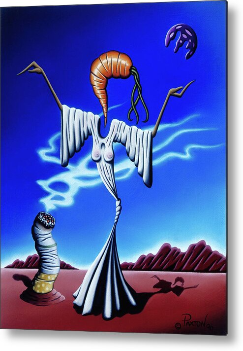 Metal Print featuring the painting Smoke Dance by Paxton Mobley