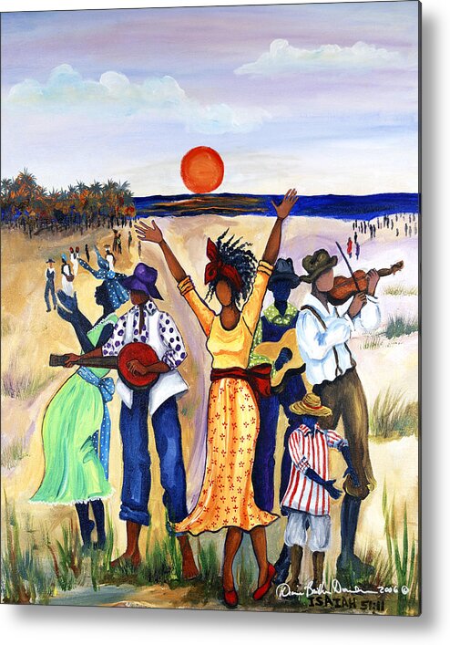 Gullah Metal Print featuring the painting Songs of Zion by Diane Britton Dunham