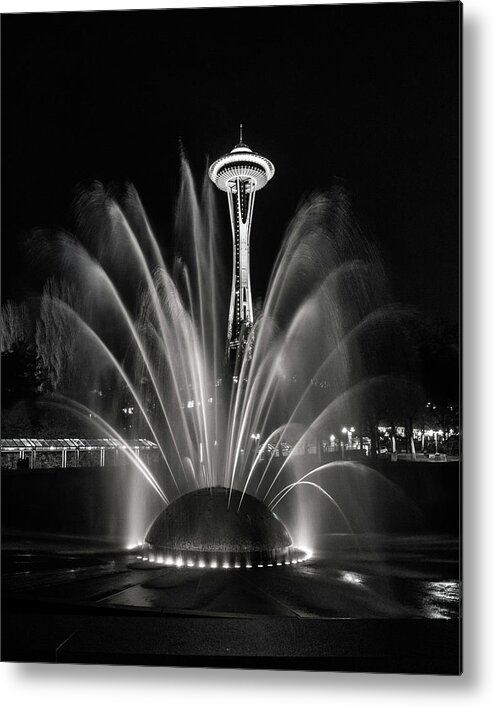 Seattle Metal Print featuring the photograph SpaceNeedle by Pamela S Eaton-Ford