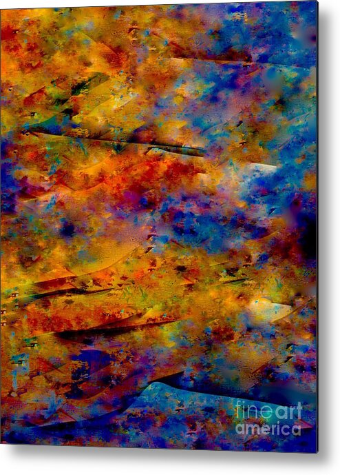 A-fine-art-painting-abstract Metal Print featuring the painting Splendor by Catalina Walker
