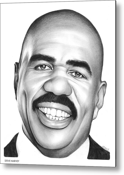 Counselor Metal Print featuring the drawing Steve Harvey by Greg Joens
