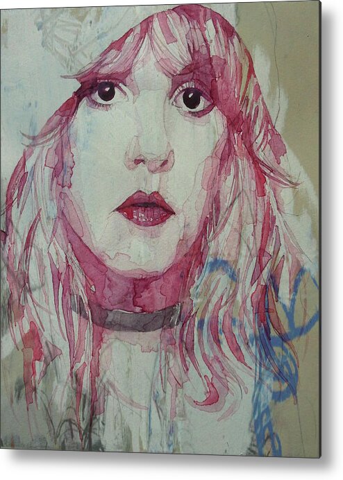 Stevie Nicks Metal Print featuring the painting Stevie Nicks - Gypsy by Paul Lovering
