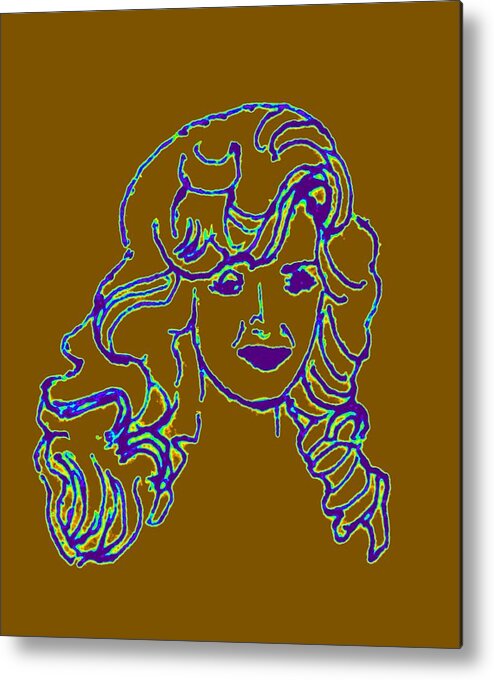 Bonnie Metal Print featuring the drawing Strong Woman by Sheri Parris