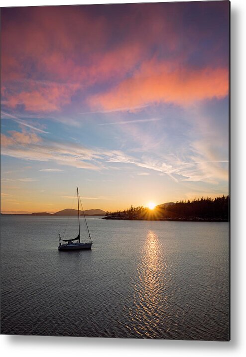 Sunset Metal Print featuring the photograph Sunset at Teddy Bear Cove by Ryan McGinnis