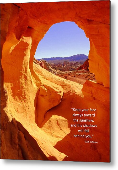Valley Of Fire Metal Print featuring the photograph Sunshine by Donna Spadola
