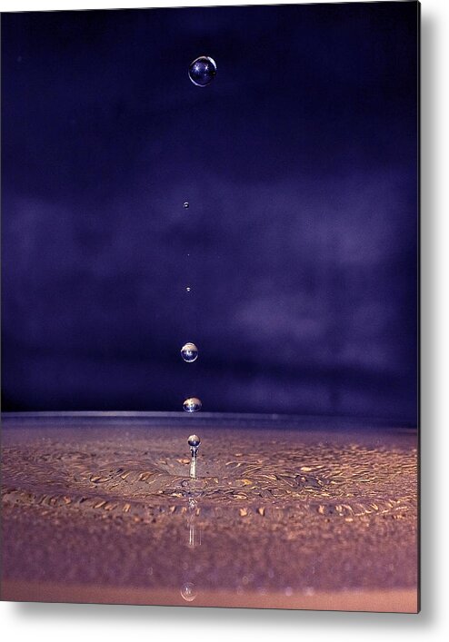 Water Metal Print featuring the photograph Suspended by Alan Raasch
