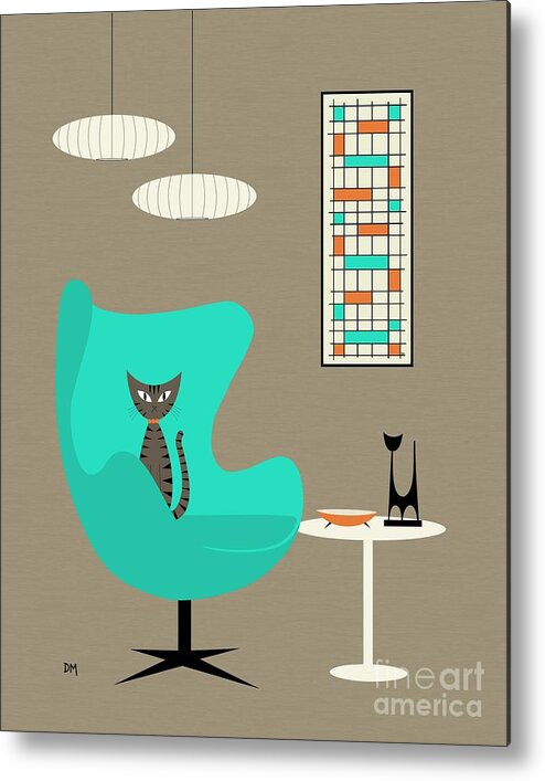  Metal Print featuring the digital art Tabby by Donna Mibus