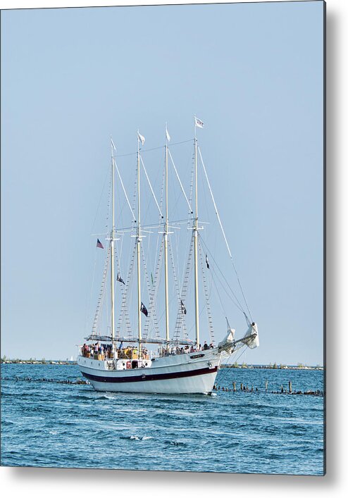 Sails Metal Print featuring the photograph Tall Ship Windy - Chicago by John Black
