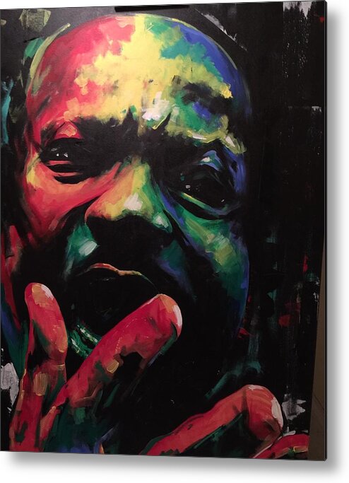 Martin Luther King Metal Print featuring the painting The Agitator by Daniel Ross