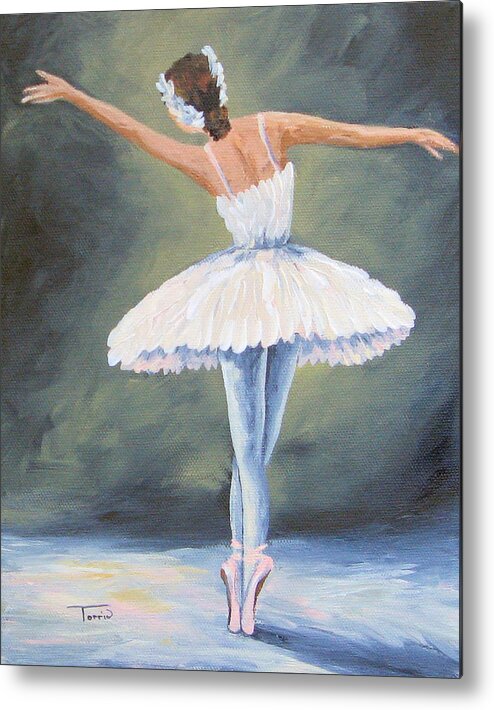 Ballet Metal Print featuring the painting The Ballerina III by Torrie Smiley