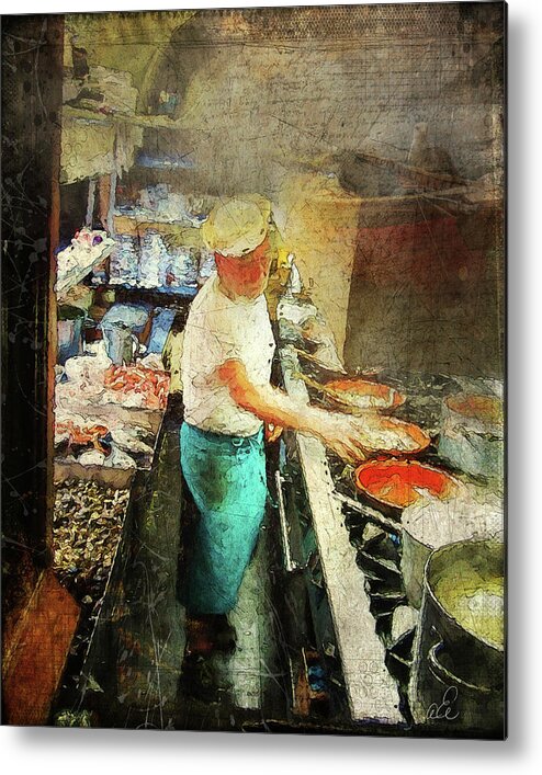Chef Metal Print featuring the photograph The Chef by Looking Glass Images