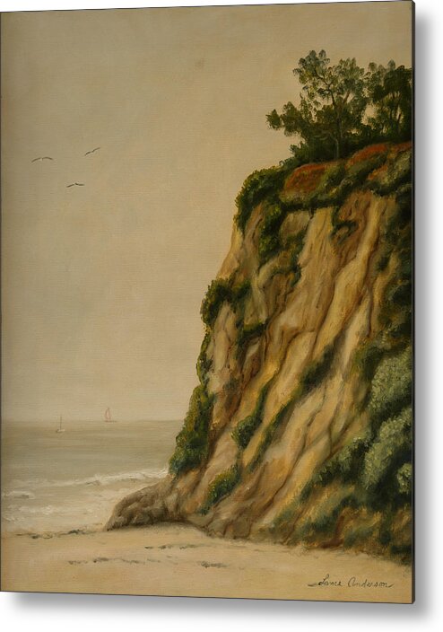 Ocean Metal Print featuring the painting The Cove by Lance Anderson
