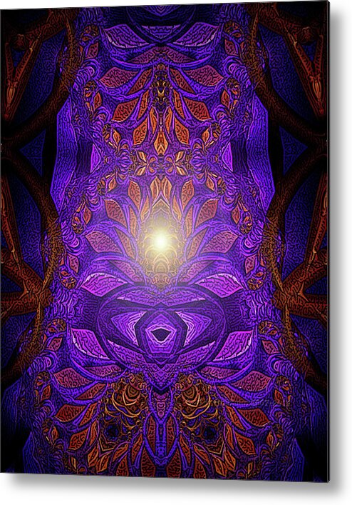 Power Metal Print featuring the digital art The Power Within by Mimulux Patricia No