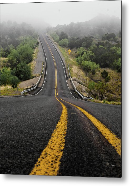 Road Metal Print featuring the photograph The Road Goes On Forever and the Party Never Ends by Adam Reinhart