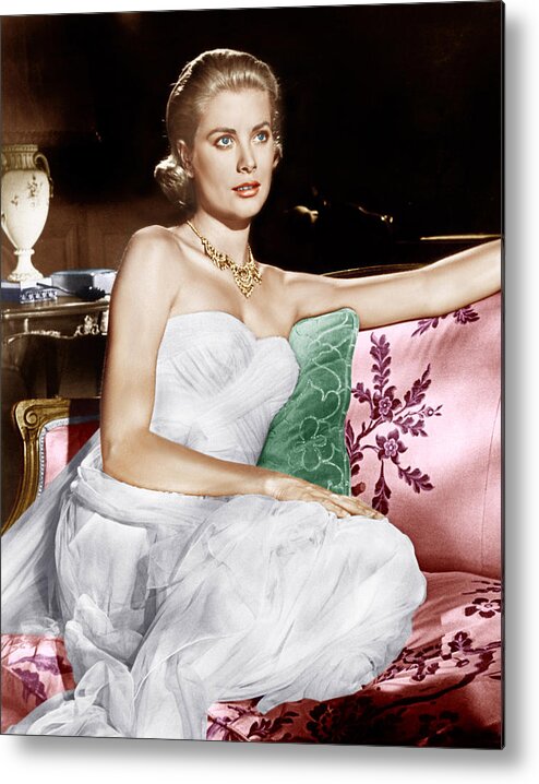 1950s Portraits Metal Print featuring the photograph To Catch A Thief, Grace Kelly, 1955 by Everett