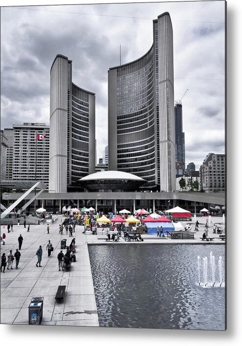 Brian Carson Metal Print featuring the photograph Toronto City Hall No 3 by Brian Carson